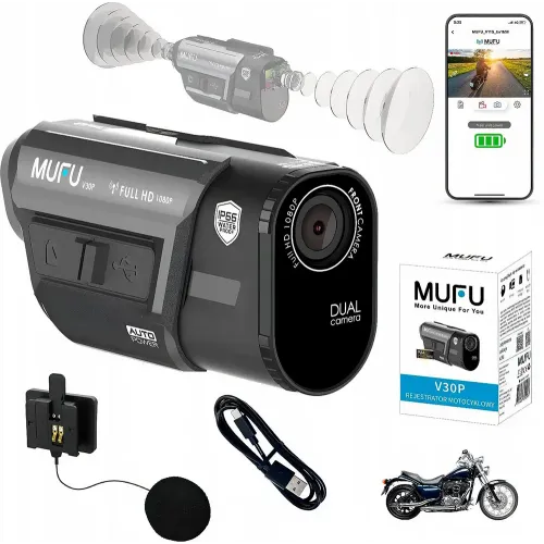 Видеорегистратор MUFU MOTOCAM V30P FULLHD 7H — камера для мотоциклов