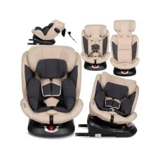 Автокресло MoMi EMi (бежевое) для детей 40–150 см